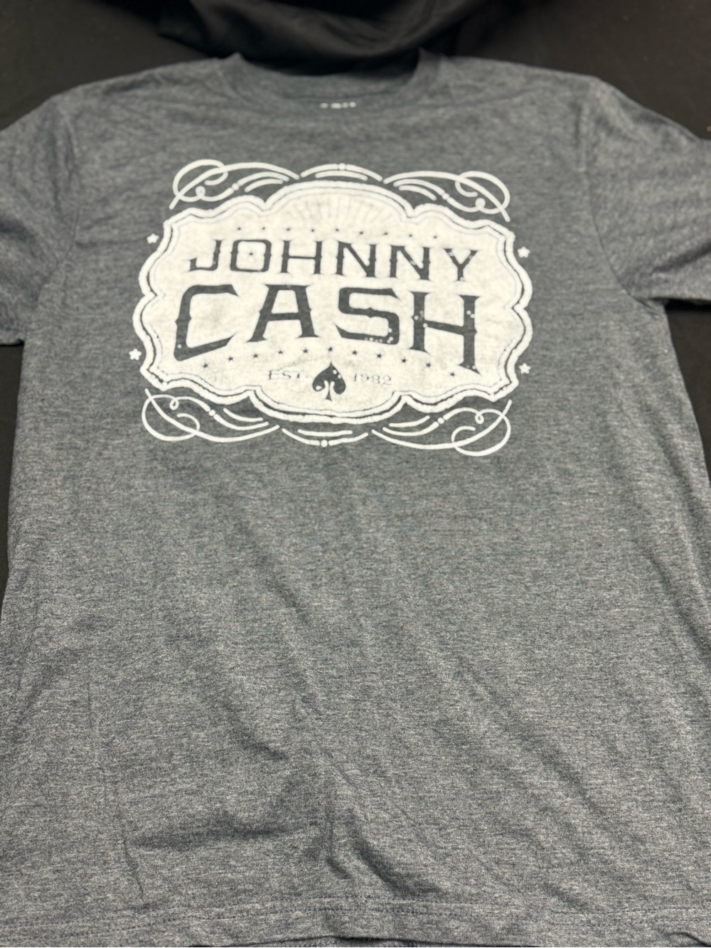 Johnny Cash Men's Graphic T-Shirt — Grey (M)
